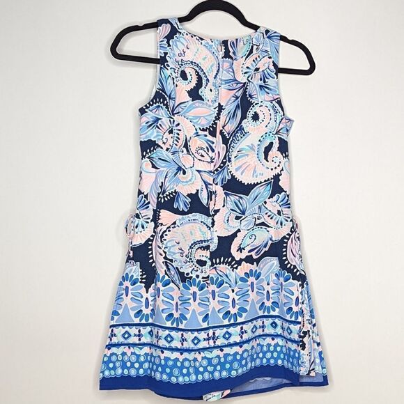 Lilly Pulitzer Donna Romper High Tide Navy Holy Flockamole Shift Dress - Picture 11 of 13
